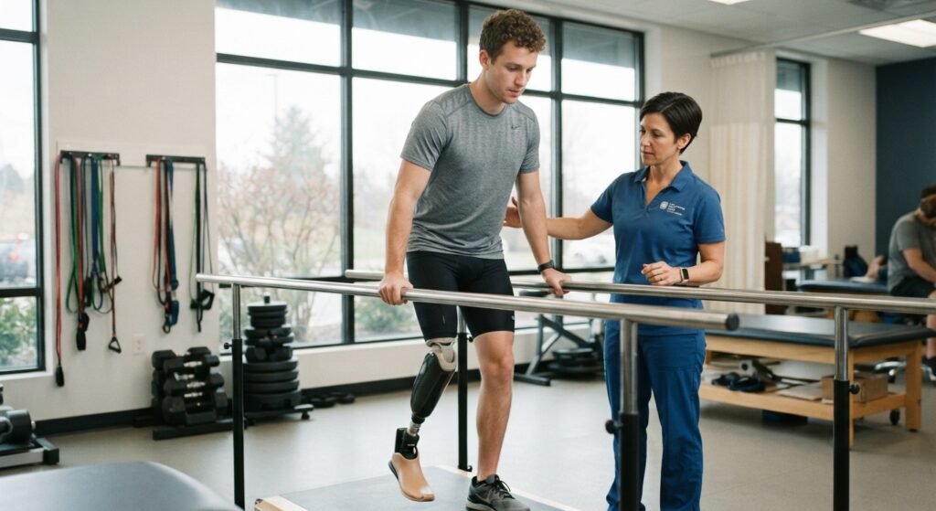Prótesis de pierna rehabilitación